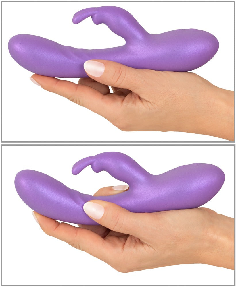 Sweet Smile Flexible Rabbit - Vibrador Clítoris Doble Estimulación Metalizado