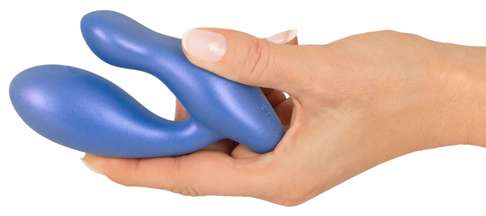 Sweet Smile Flexible Butt Plug - Vibrador Anal Doble Motor Metalizado