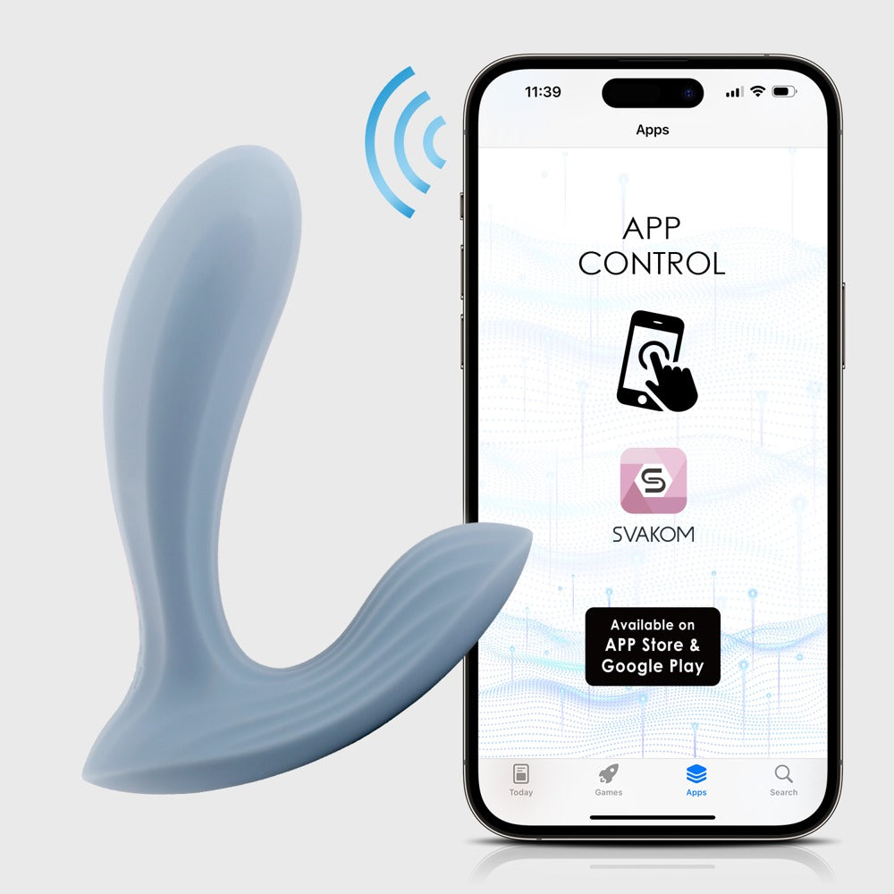 Erica Blue - Vibrador Braguita Recargable con App Control | SVAKOM