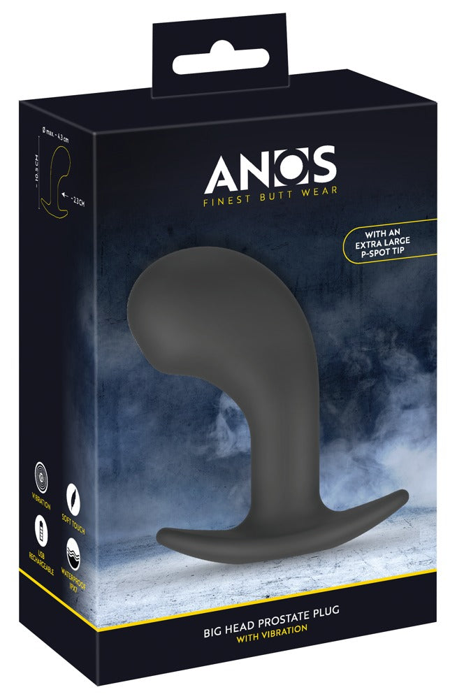 ANOS Big Head Prostate Plug - Vibrador Anal con Estimulación de Próstata
