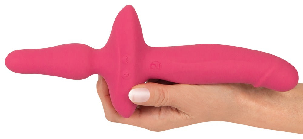 Couples Choice 2in1 Vibrador y Plug Anal - Doble Placer con 10 Modos
