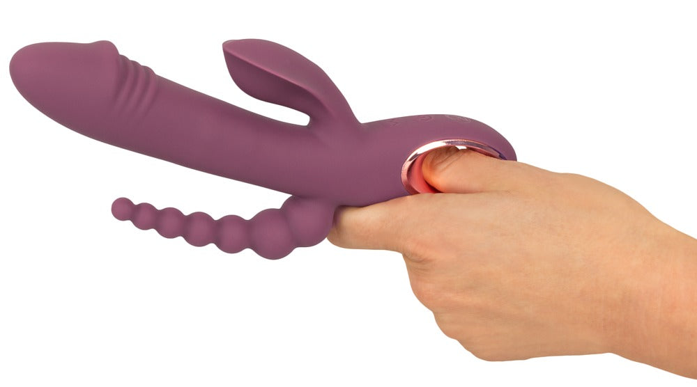 Slim Triple Plum - Vibrador 3 en 1 Recargable You2Toys