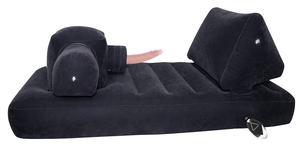 Velvet Luxury Bed You2Toys - Cama Hinchable con Vibradores y Mando a Distancia