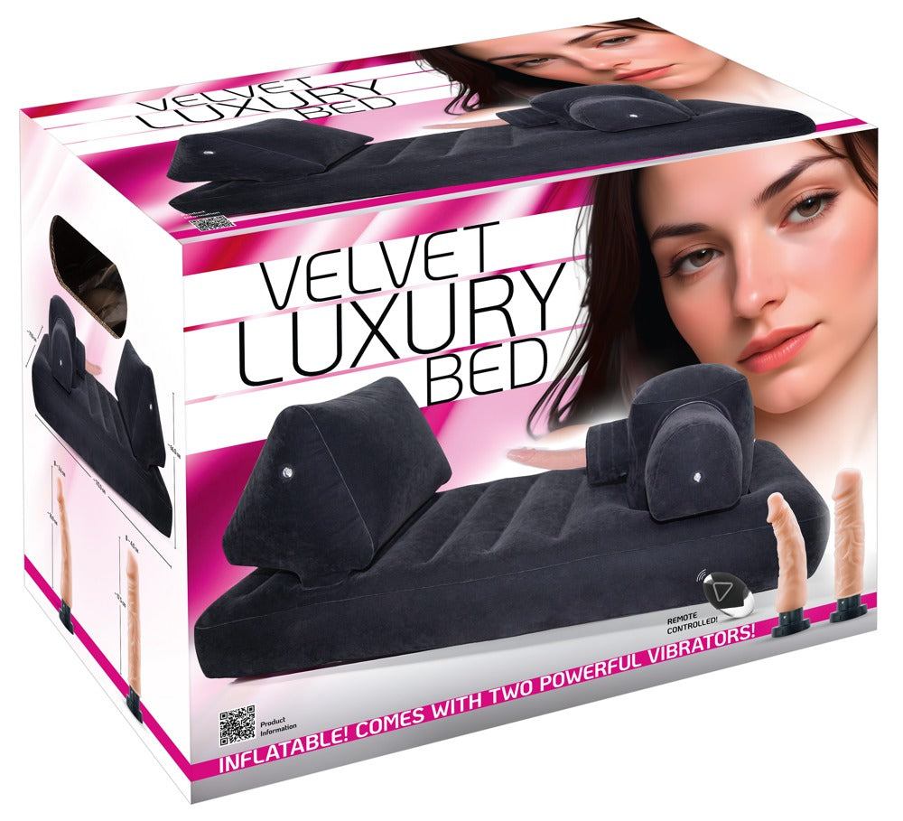 Velvet Luxury Bed You2Toys - Cama Hinchable con Vibradores y Mando a Distancia