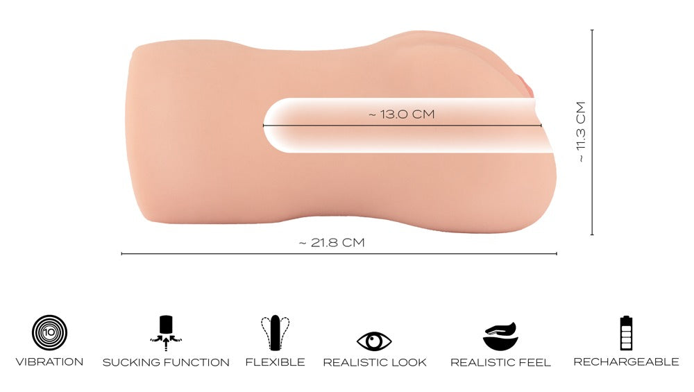 Realistixxx Masturbator Suckin - Masturbador con Succión y Vibración