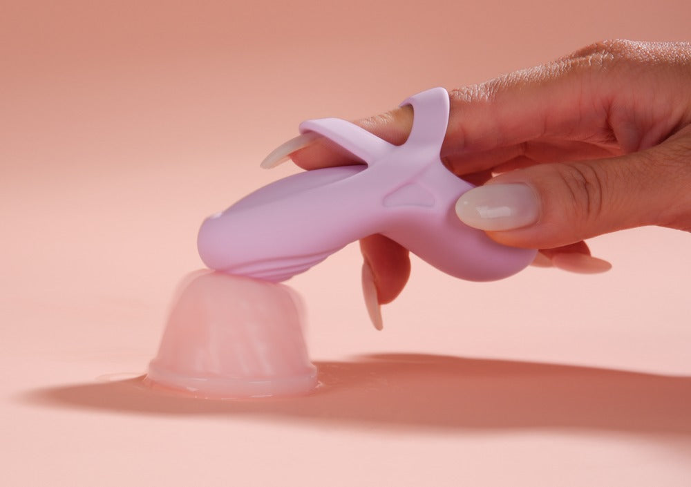 Echo 2 Pink Lilac - Vibrador de Dedo Inteligente con Calor SVAKOM