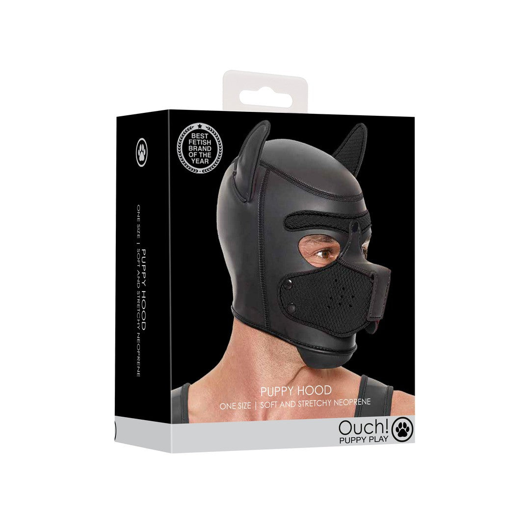 CAPUCHA PUPPY HOOD EN NEOPRENO NEGRO OUCH!