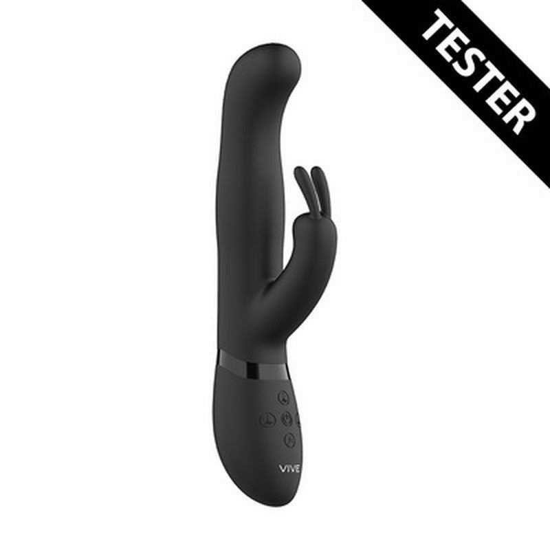 TESTER VIBRADOR IZARA ROTATING BEADS RABBIT NEGRO VIVE