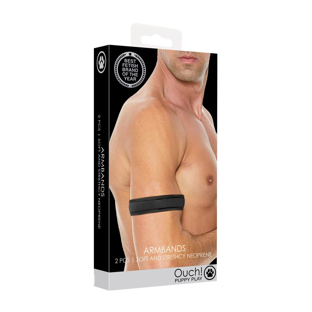 BANDA DE BRAZO EN NEOPRENO NEGRA OUCH!