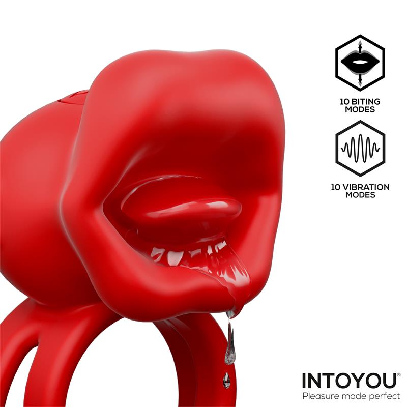Bittey Anillo Vibrador con Biting - Mordisqueo