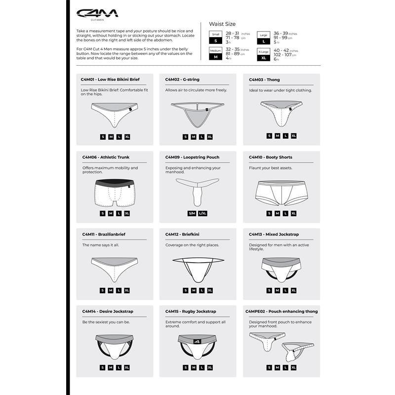 C4MSPX22 Calzoncillo Hybrid Cheeky Brief Mesh Grey