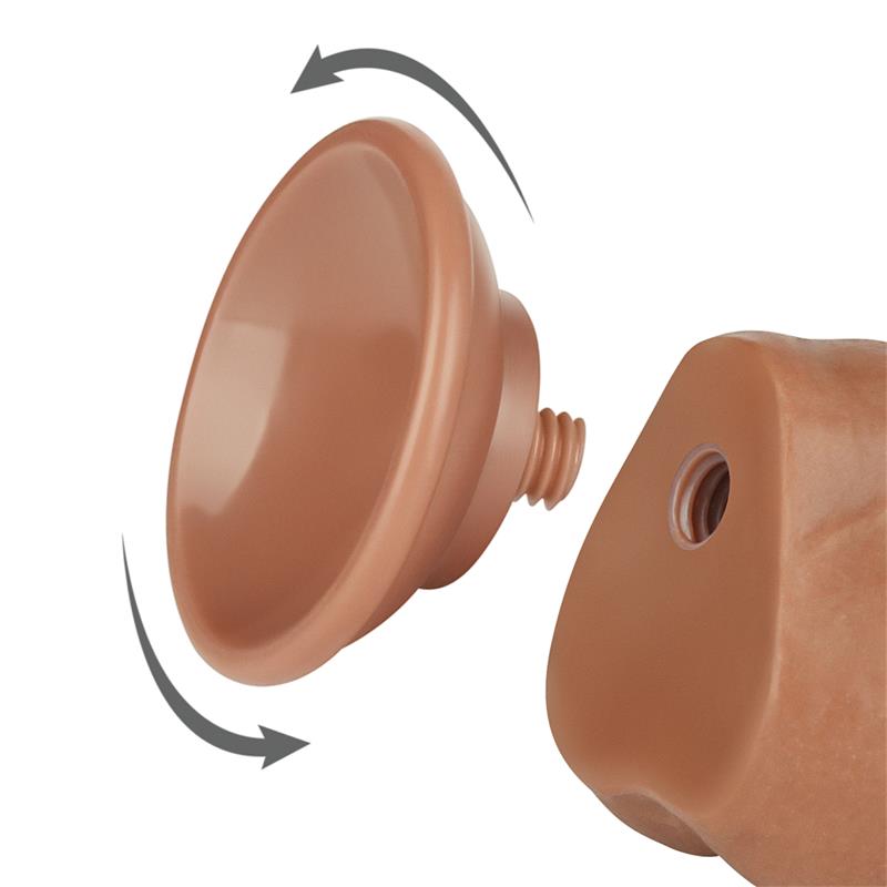 Dildo con Piel Retractil 7.5 Bronceado