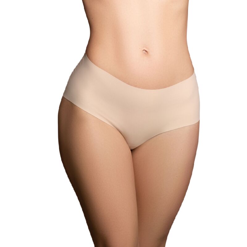 Bye Bra Pack 2 Braguitas Sin Costuras Talla S - Beige y Negro