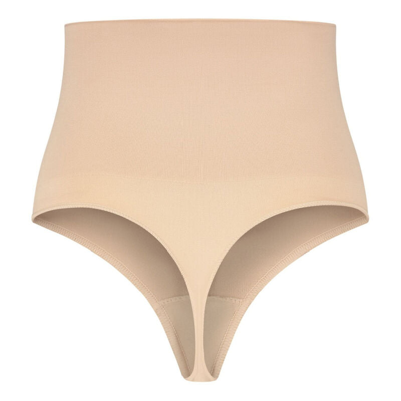 Bye Bra Thong Seamless Girdle Beige - Prenda Alisadora Talla L