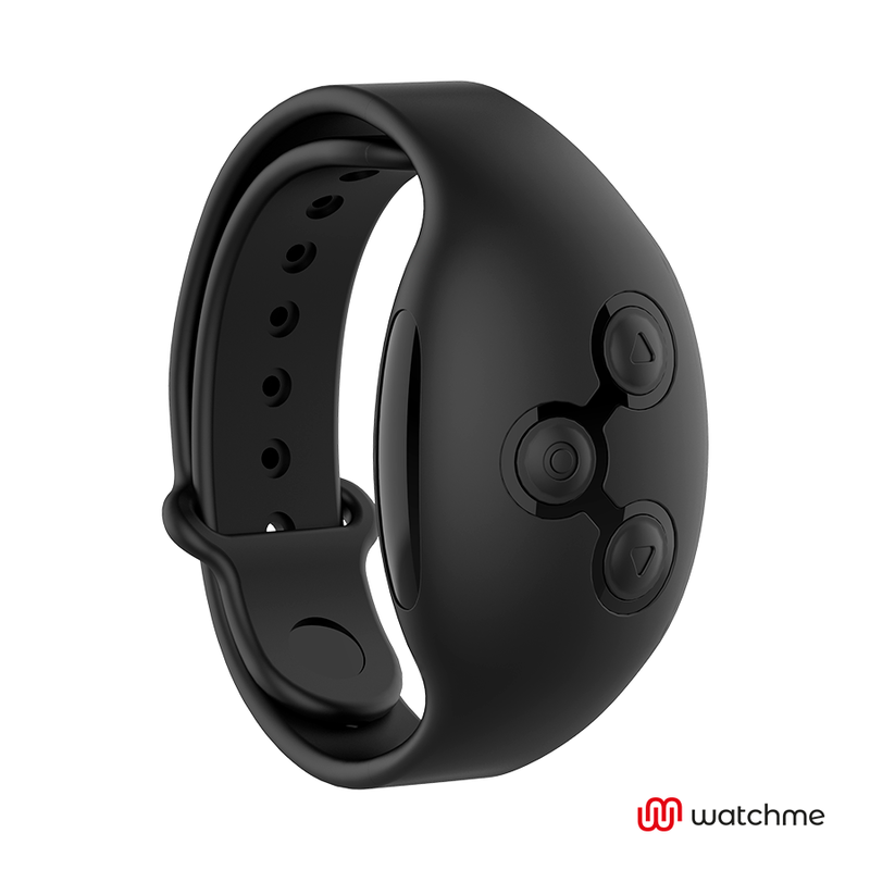 Black&Silver Agron Remote Control Cockring WatchMe