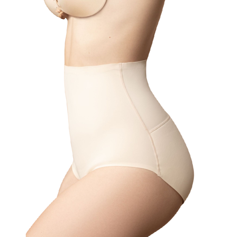 Bragas Acolchadas Cintura Alta Bye Bra Beige Talla M