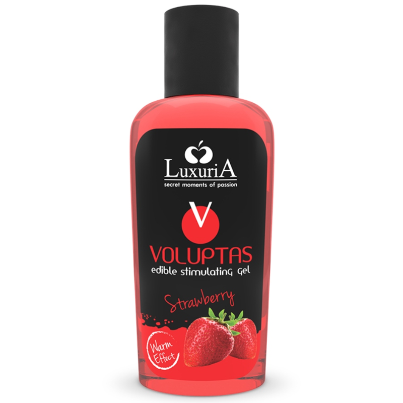 Intimateline Luxuria Voluptas Gel Masaje Comestible Efecto Calor Fresa 100ml