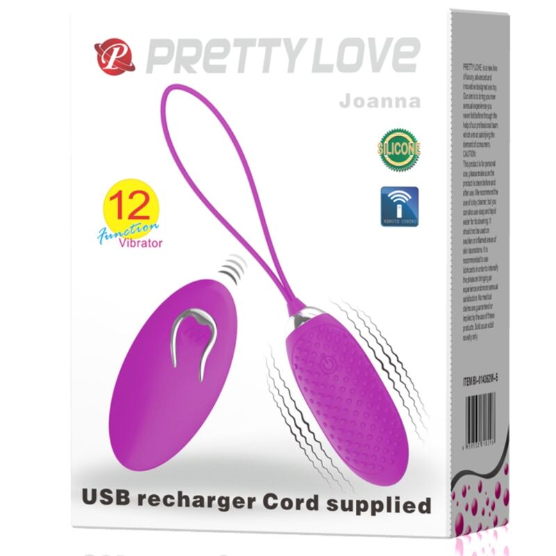 Pretty Love Joanna Vibrating Egg Remote Control 12 Modos