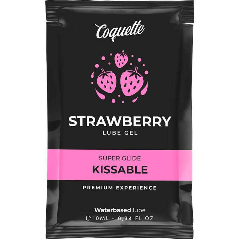 Coquette Lubricante Kissable Base Agua Fresa 10 ml