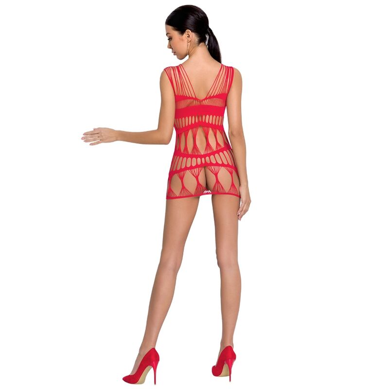 Passion Woman BS089 Red Bodystocking - Lencería de Red Elástica Talla Única