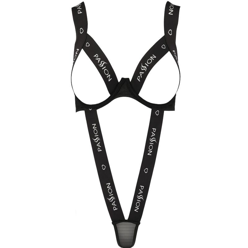 Passion Kyouka Teddy Black L/XL - Body Sexy para Mujer