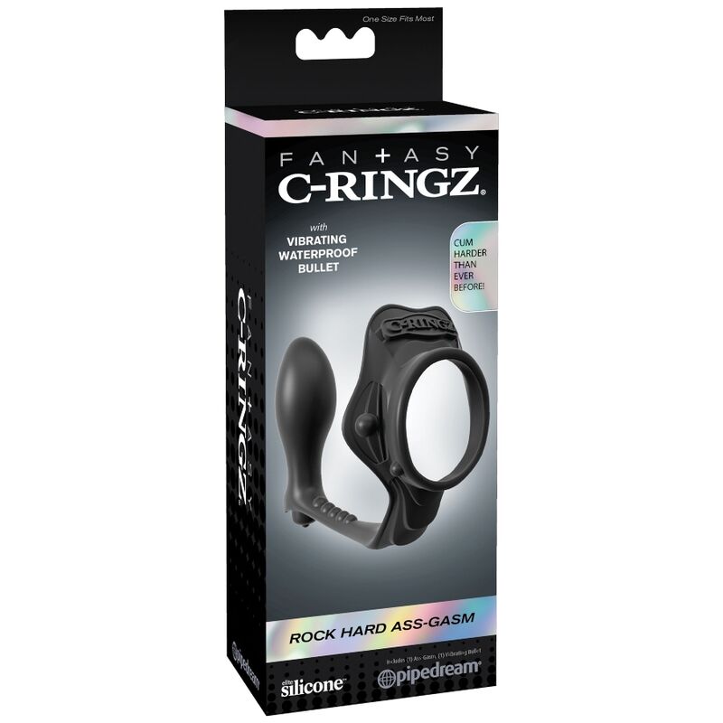 Fantasy C-Ringz Anillo con Plug Anal Pesado Negro