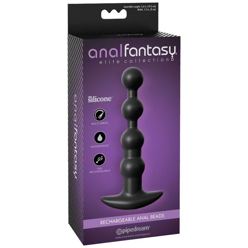 Anal Fantasy Elite Collection - Bolas Anales Recargables con Vibración