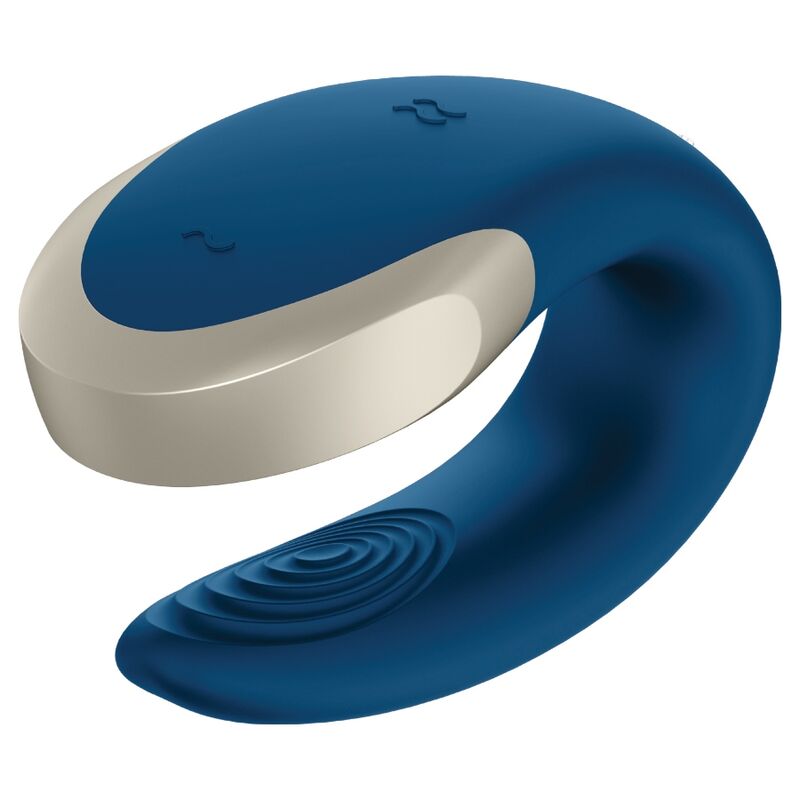 Satisfyer Double Love Luxury - Vibrador para Parejas Bluetooth Azul