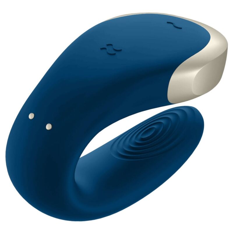 Satisfyer Double Love Luxury - Vibrador para Parejas Bluetooth Azul