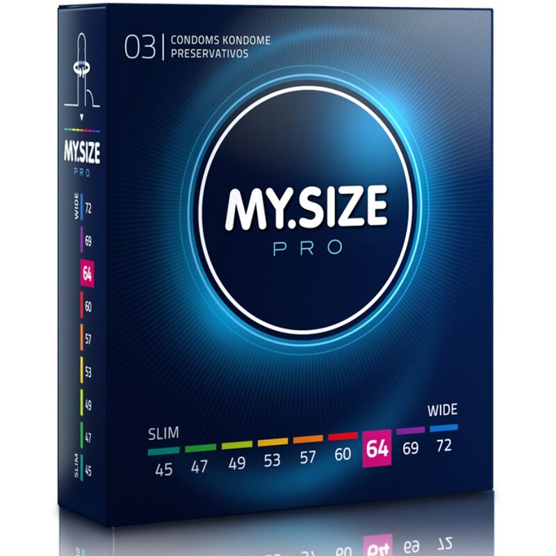My Size Pro Condoms 64 mm - Pack 3 Unidades