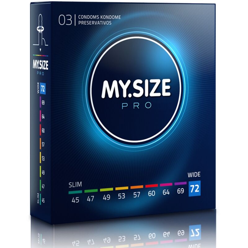 My Size Pro Condoms 72 mm - Pack 3 Unidades