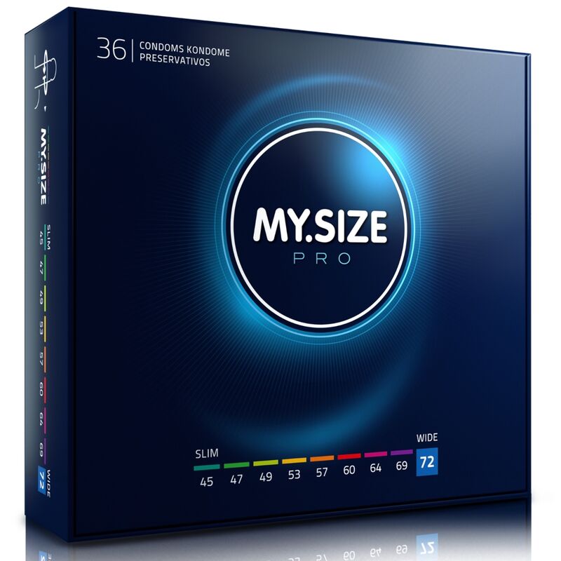 My Size Pro Preservativos 72 mm - Caja de 36 Unidades Talla XL