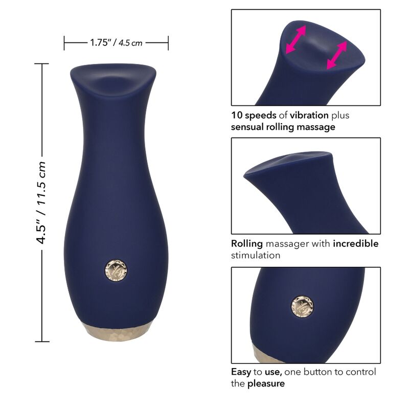 CalExotics Chic Tulip Masajeador - Estimulador de Clítoris en Azul