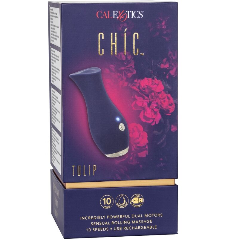 CalExotics Chic Tulip Masajeador - Estimulador de Clítoris en Azul
