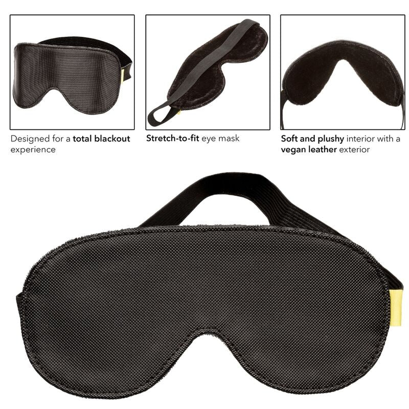 CalExotics Boundless Blackout Eye Mask - Máscara de Privación Sensorial en Cuero Vegano