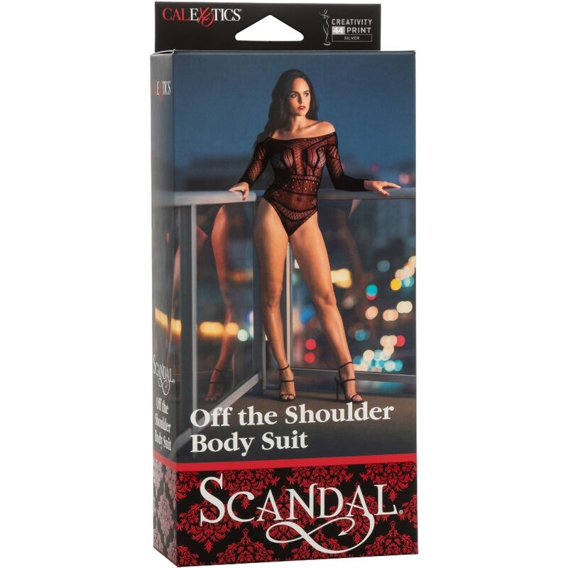 Scandal Shoulder Body Suit - Encaje Sensual Crotchless