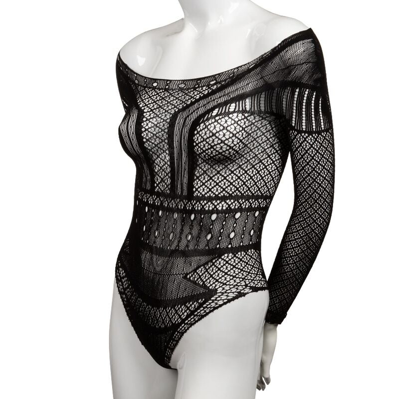 Scandal Shoulder Body Suit - Encaje Sensual Crotchless