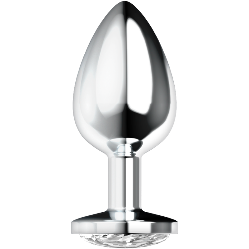 Ohmama Plug Anal con Cristal L - Aluminio Negro