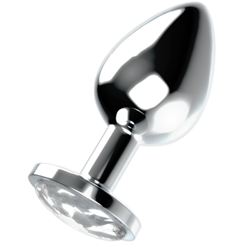 Ohmama Plug Anal con Cristal L - Aluminio Negro