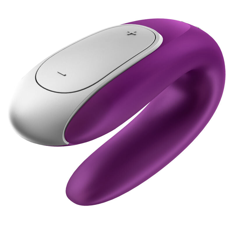 Satisfyer Double Fun Partner Vibrator Purple - Vibrador para Parejas con Control Remoto