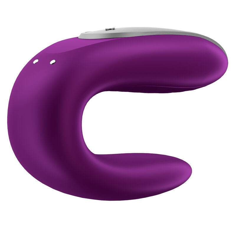 Satisfyer Double Fun Partner Vibrator Purple - Vibrador para Parejas con Control Remoto