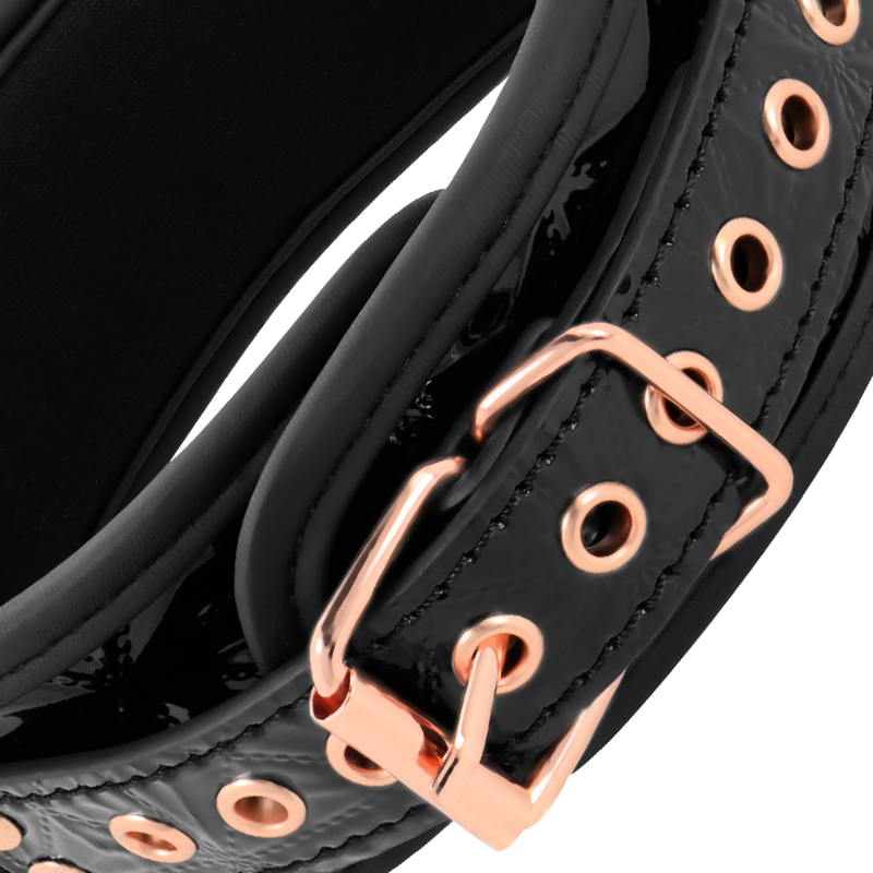 BEGME Black Edition Collar con Pinzas para Pezones y Forro Neopreno