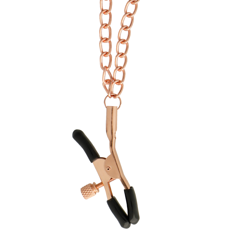 BEGME Black Edition Collar con Pinzas para Pezones y Forro Neopreno