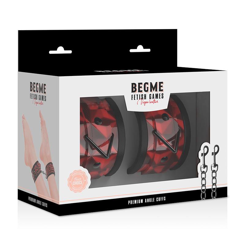 Begme Red Edition Premium Ankle Cuffs - Tobilleras con Forro Neopreno