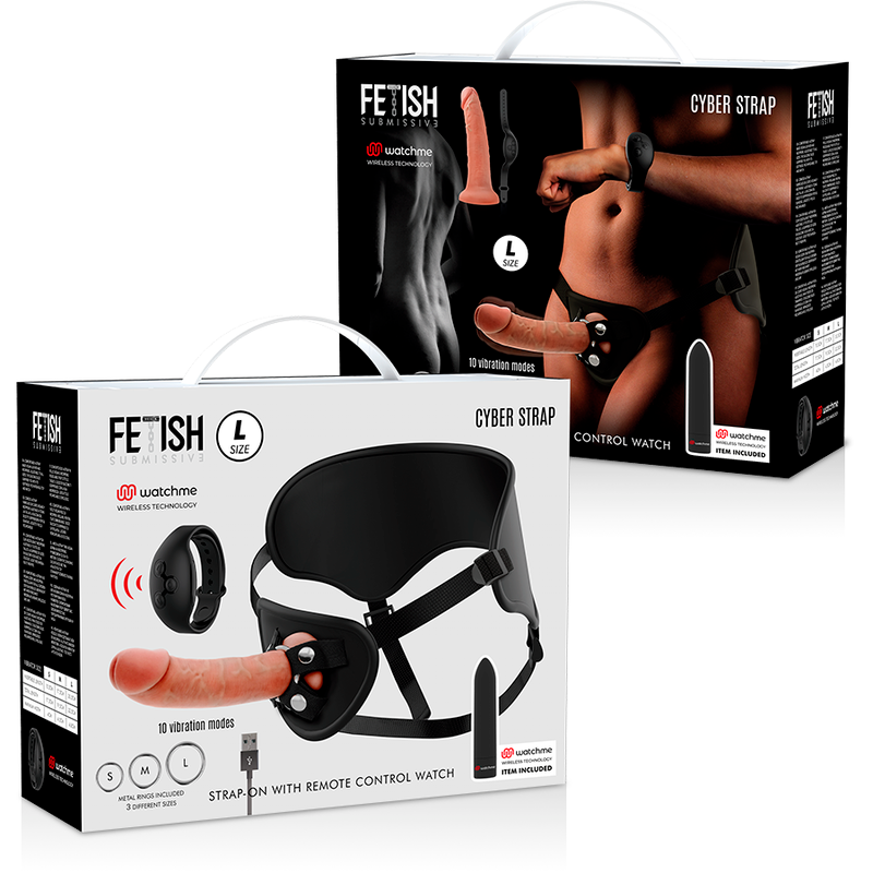 Fetish Submissive Cyber Strap - Arnés con Dildo y Control Remoto
