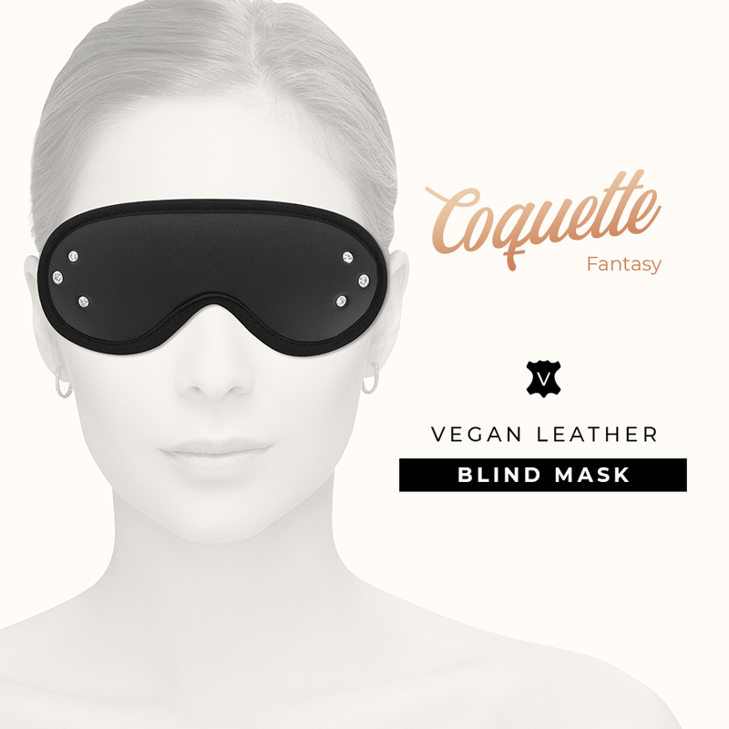 Coquette Chic Desire - Antifaz de Cuero Vegano con Forro de Neopreno