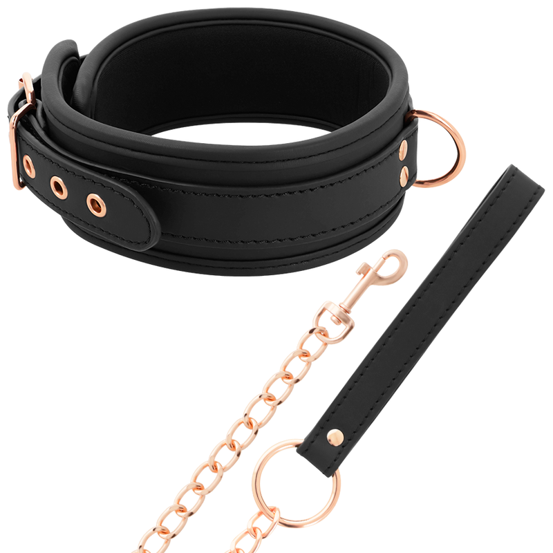 Coquette Chic Desire - Collar de Cuero Vegano con Forro de Neopreno