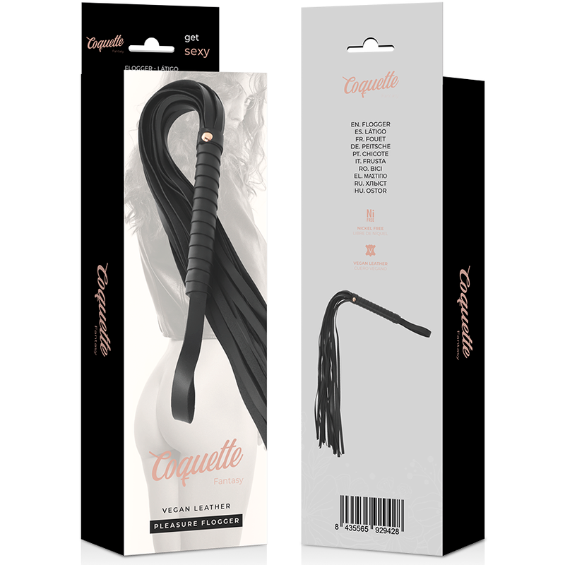 Coquette Chic Desire - Flogger de Cuero Vegano para BDSM