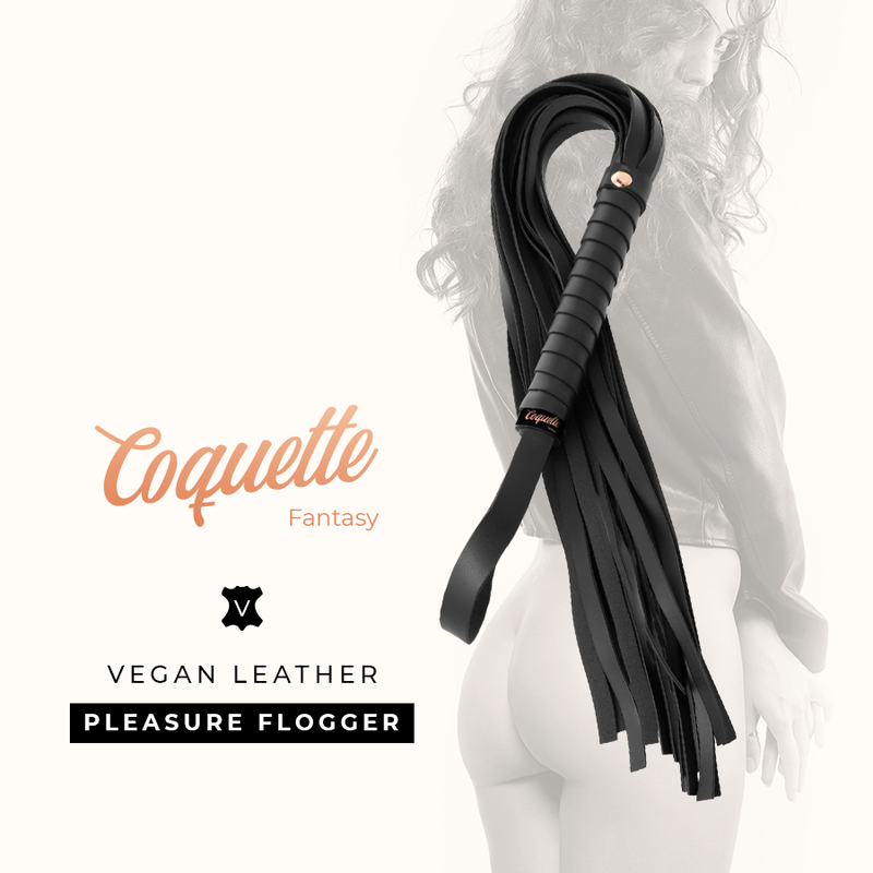 Coquette Chic Desire - Flogger de Cuero Vegano para BDSM