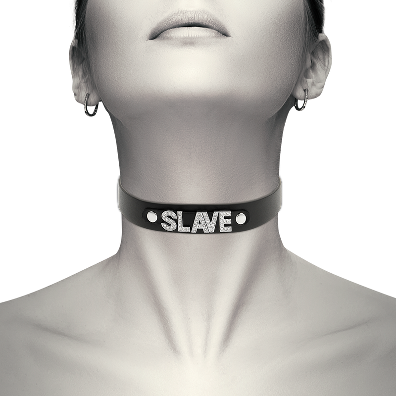 Coquette Chic Desire Slave Vegan Leather Choker - Collar Sexy